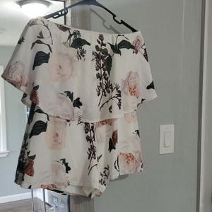 Charlotte Russe Floral Romper